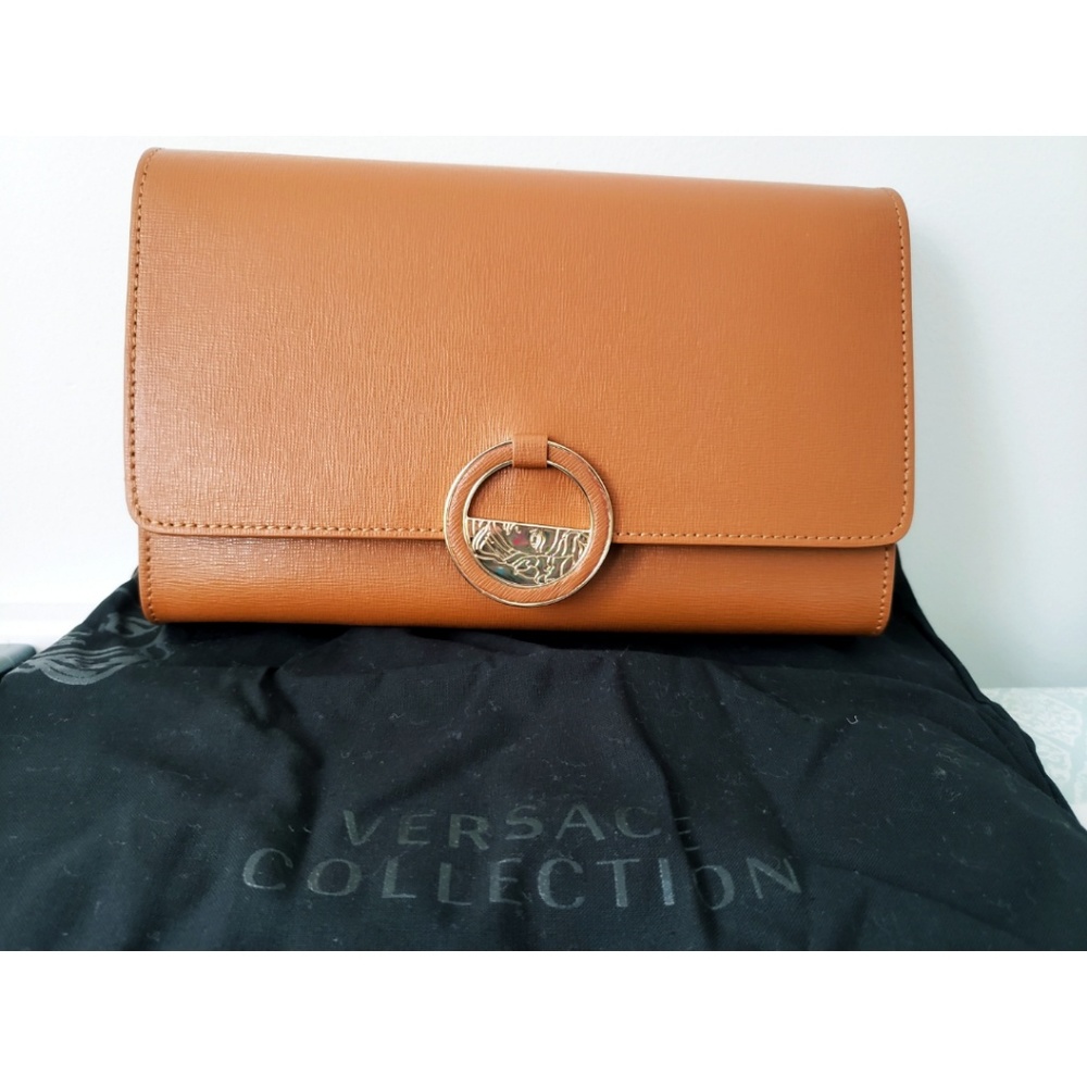 Versace Saffiano Crossbody Bag